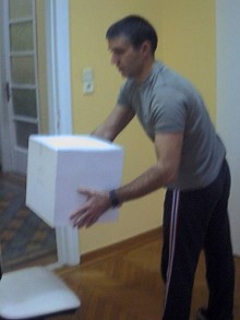 λανθασμένη μεταφορά βάρους με στροφή